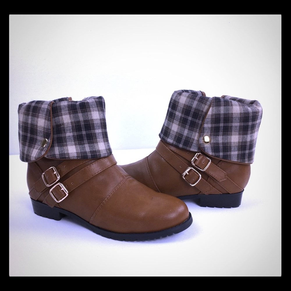 Beacon Fashion and Fit Women Zip-Up Brown Boots 6m